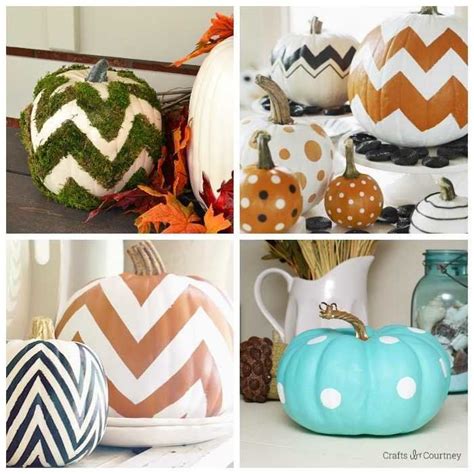 22 Modern No Carve Pumpkin Ideas Pumpkin Carving Polka Dot Pumpkin