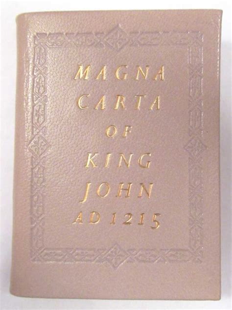 Magna Carta of King John AD 1215 [Miniature Book] | Holzman Antiques