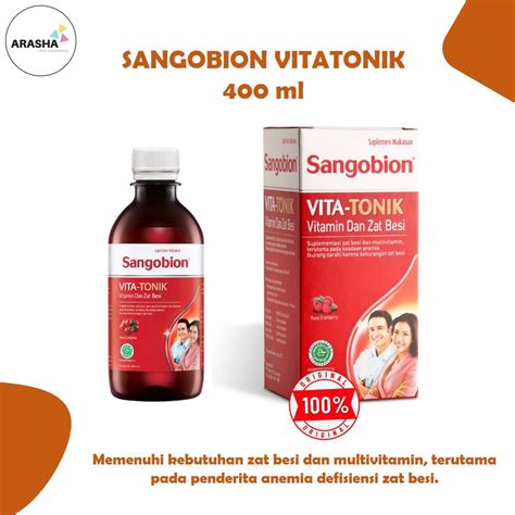 Jual Sangobion Vitatonik Ml Anti Anemia Suplemen Zat Besi