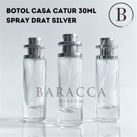 Jual Botol Parfum Casa 30ML Drat Tutup Catur Silver Botol Parfum