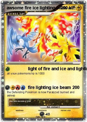 Pokémon Awsome Fire Ice Lighting Birds Light Of Fire And Ice And