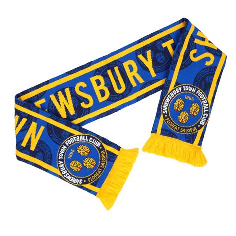 Shrewsbury Town Shadow Crests Scarf Elite Pro Sports