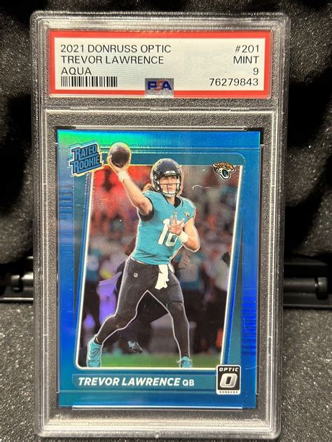 Trevor Lawrence 2021 Optic 201 Aqua 299 PSA 9 Price Guide Sports