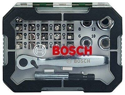 Bosch Screwdriver Bit And Ratchet Set Pieces Ebay