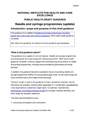 Fillable Online Needle And Syringe Programmes Update Fax Email Print