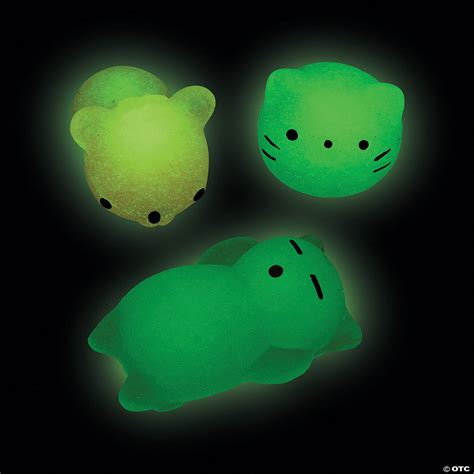 Glow In The Dark Mochi Squishies Pc Oriental Trading