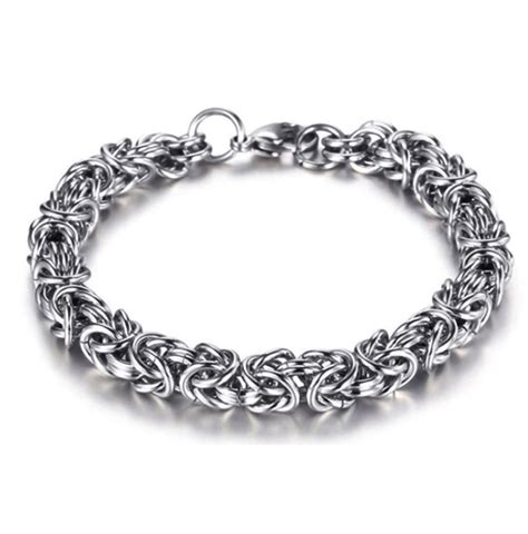 Braided Stainless Steel Bracelet For Men