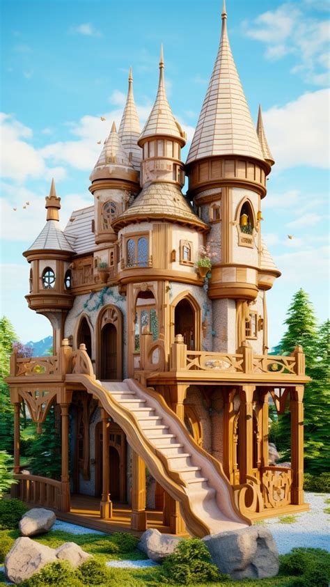 Disney's Fairytale Outdoors: Whimsical DIY Castle Playhouses | Playset outdoor, Play houses ...