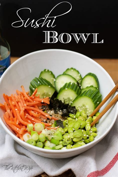 Vegan Sushi Bowl Recipe - The Kitchen Wife