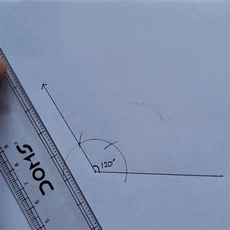 How To Construct A 120 Degree Angle Using Compass L 120° Angle