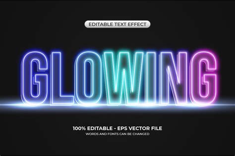 Realistic Rainbow Glow Text Effect Graphic By Alfaruki Design