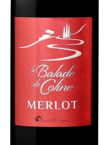 La Cave Les Côteaux du Rhône La Balade de Coline Merlot Vivino US