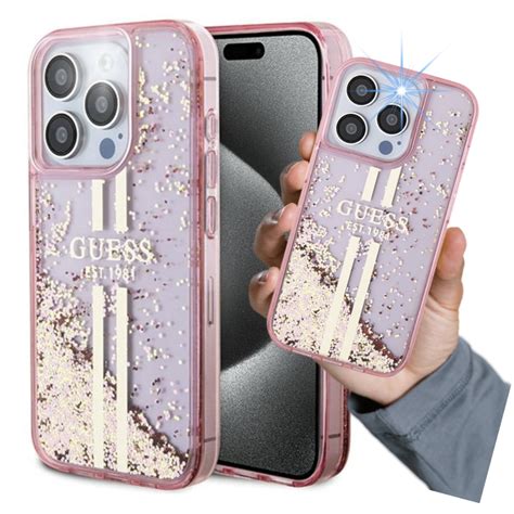 Oryginalne Etui Guess Do IPhone 15 Plus Brokat Case Pokrowiec Obudowa