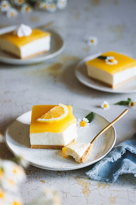 Zitronen K Sekuchen Ohne Backen Mit Bilder Kaufen Stockfood