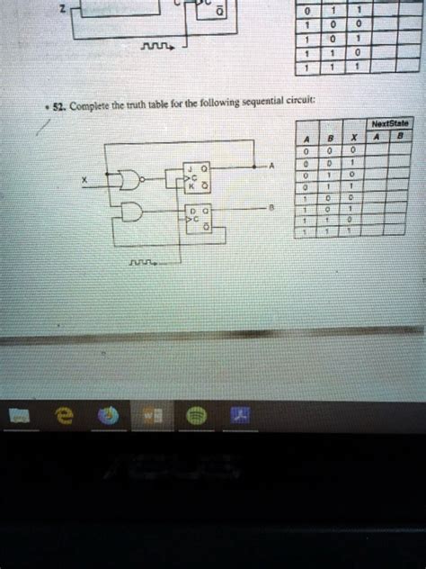 SOLVED Problem 52 Draw The Finite State Diagram For The Circuit