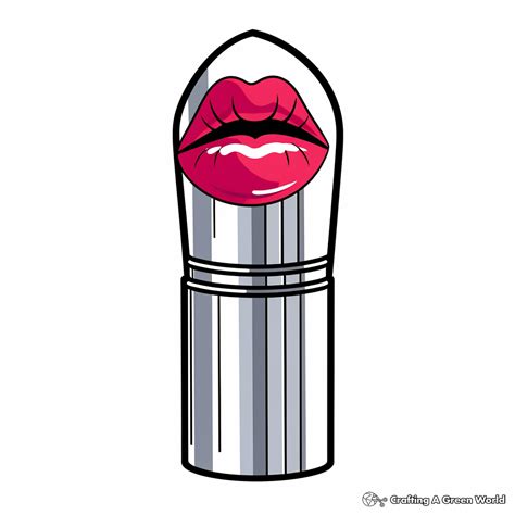 Lipstick Coloring Pages Free And Printable