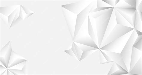 Premium Vector | 3d white geometric abstract background