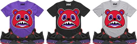 Air Jordan 4 Raptors Sneaker Match Shirts By Baws