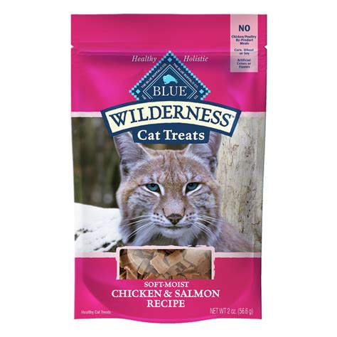 Save on BLUE Buffalo Wilderness Soft-Moist Cat Treats Chicken & Salmon ...