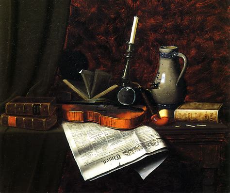 Still Life With Violin 1888 By William Harnett Artchive