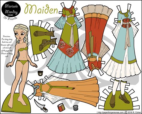 Maiden A Printable Princess Paper Doll