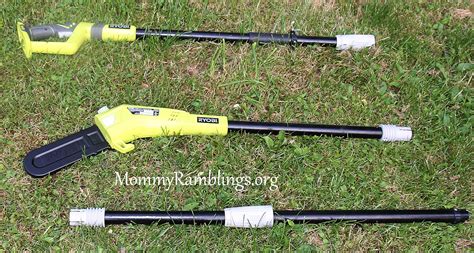 Ryobi One+ 18 Volt Lithium Pole Saw Review and Giveaway!!! | Mommy ...