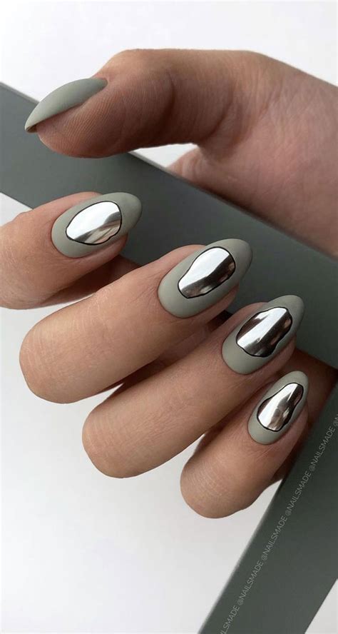 Stylish Nail Art Designs That Pretty From Every Angle Matte Chrome