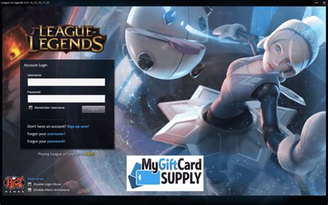 How To Redeem Your League of Legends Game Card - MyGiftCardSupply