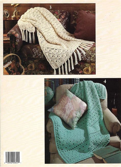 Quick Crochet Afghans Book 3 Leisure Arts 824 Pattern Etsy