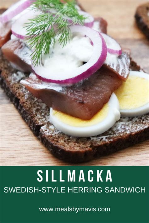 Sillmacka Swedish Style Herring Sandwich Meals By Mavis