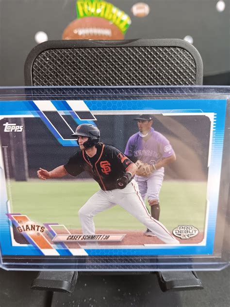 Topps Pro Debut Blue Pd Casey Schmitt Rc For Sale