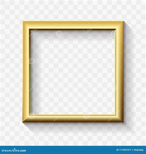 Golden Modern Frame Border Advertisement Banner Cartoon Vector