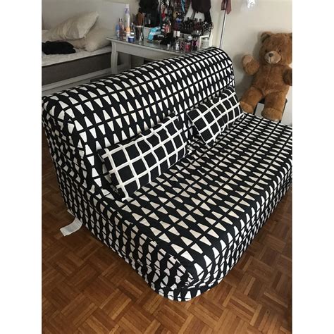 Ikea Lycksele Lovas Sleeper Sofa In Ebbarp Black White Aptdeco