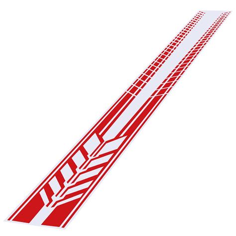 190x11 5cm Pvc Sports Racing Stripe Graphic Car Body Side Door Stickers