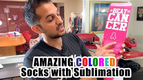 How To Create AMAZING Colored SOCKS With Sublimation YouTube