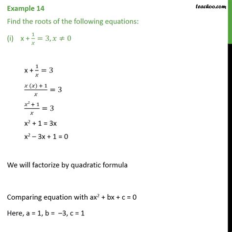 Question 7 I Class 10 Chapter 4 Find Roots Of X 1x 3 Video