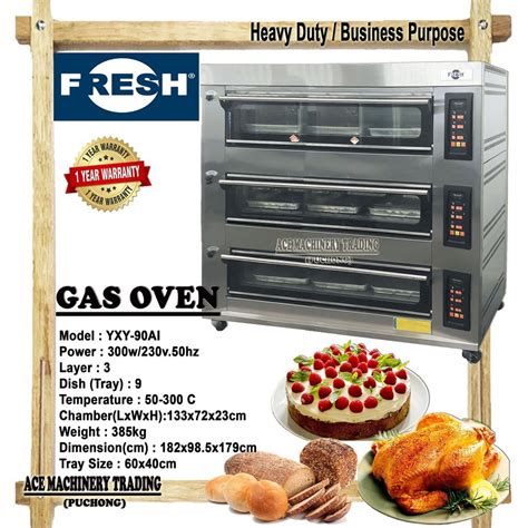 Fresh Gas Oven Layer Tray Heavy Duty Business Use Commercial