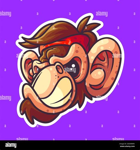 Illustrtaion Of Angry Monkey Stock Vector Image And Art Alamy