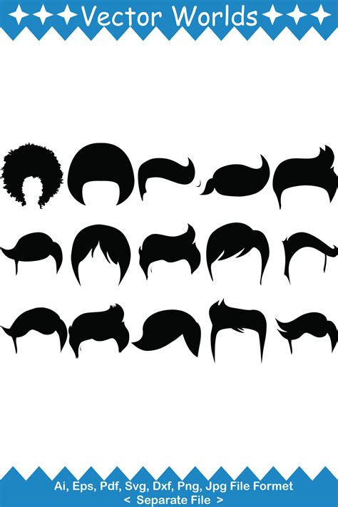 Man Hair Style SVG Vector Design MasterBundles