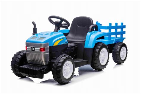 PILOT max 30KG Traktor na akumulator Z Przyczepą New Holland T7