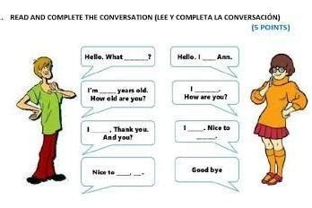 Lee Y Completa La Conversaci N En Ingles Brainly Lat