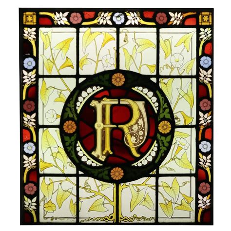 Window Stained Glass Letters