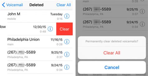 how to delete voicemail on iphone