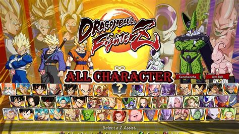 Dragon Ball FighterZ All Character List YouTube