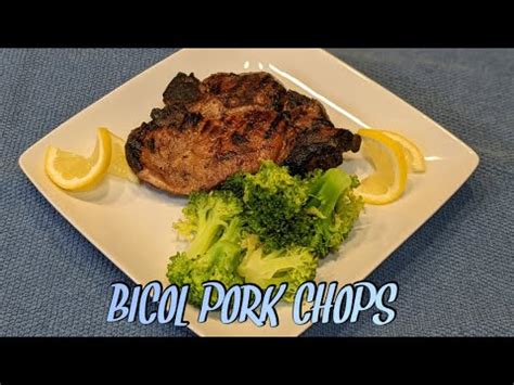 Bicol Pork Chops On The Weber Kettle Grill Bbq Youtube