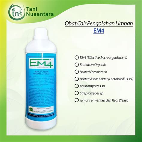 Jual Pupuk Cair EM4 Pengolahan Limbah Dan Toilet Shopee Indonesia