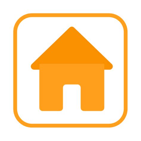 Orange Home Icons For Website