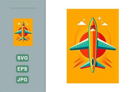 Airplane Vector Background Graphic by Wanda Design · Creative Fabrica