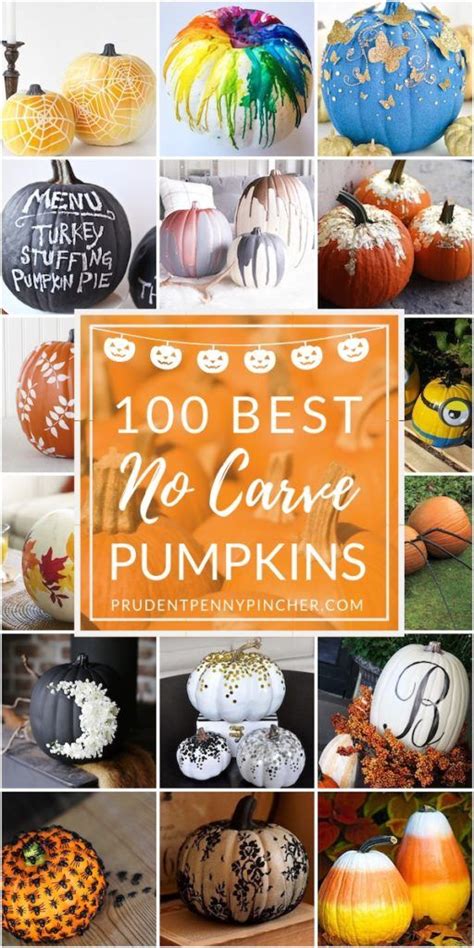 100 No Carve Pumpkin Decorating Ideas No Carve Pumpkin Decorating