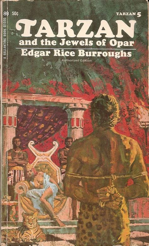 Tarzan And The Jewels Of Opar Edgar Rice Burroughs Cover By Bob